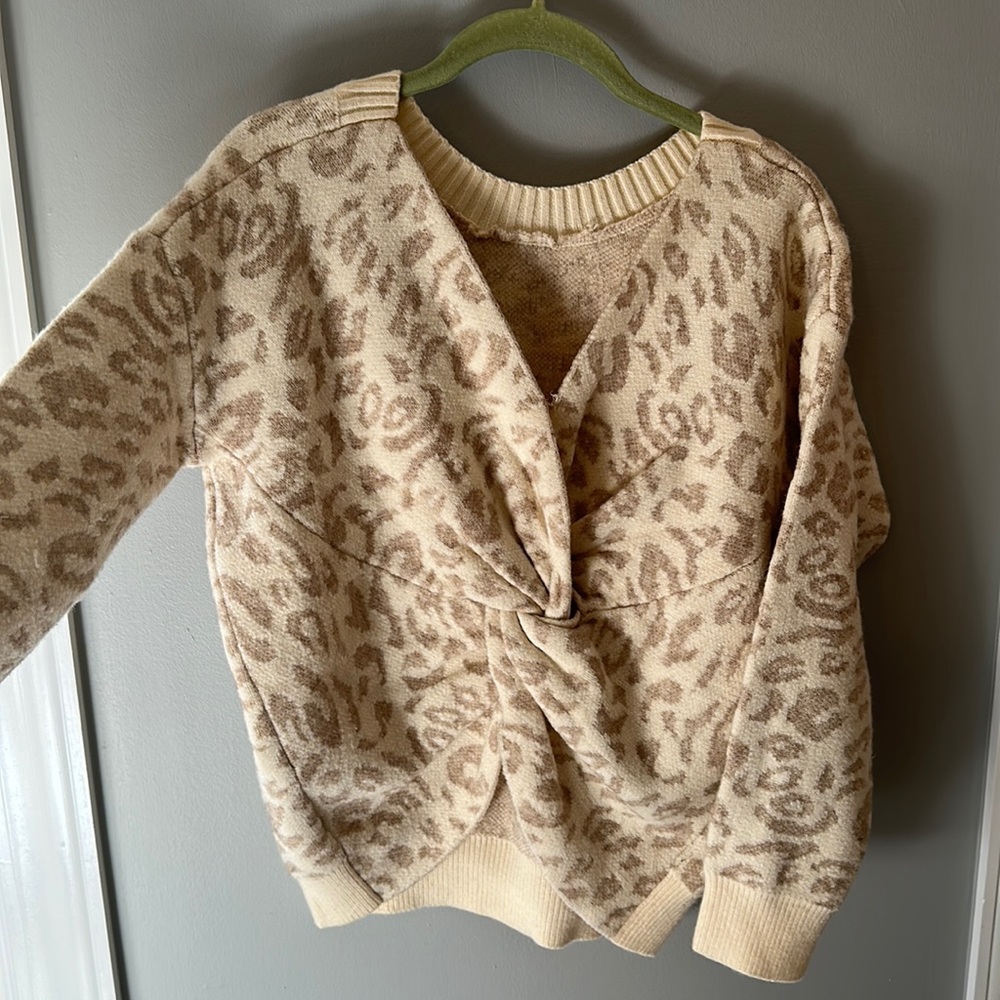 Cheetah sweater